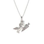 Cute Unicorn Pendant Necklace – Whimsical Crystal Accent Choker