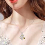 Sunflower Heart Pendant Necklace – Charming Floral Jewelry - Image 3